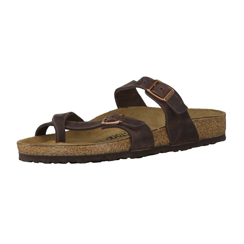BIRKENSTOCK WOMEN'S OPEN-BACK FLIP FLOPS, TABACCO BROWN, 9
